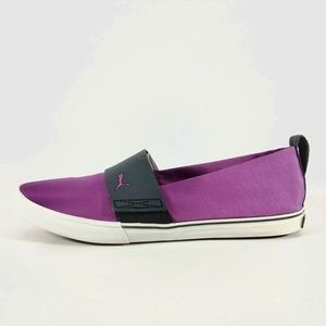 Puma El Rey Sz 7 slip-on sneaker flat - purple